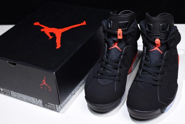 Rep BK jordan retro air 6 black 384664-060 infrared 1105